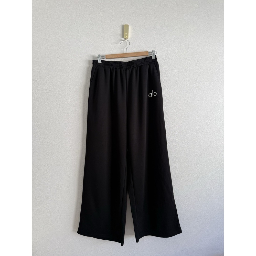 Alo Yoga Black Wide Leg Sweatpants size M - Picture 7 of 7